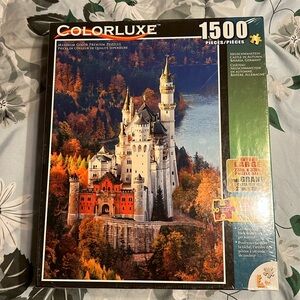 NWT VINTAGE Colorluxe 1500pc puzzle - Neuschwanstein Castle